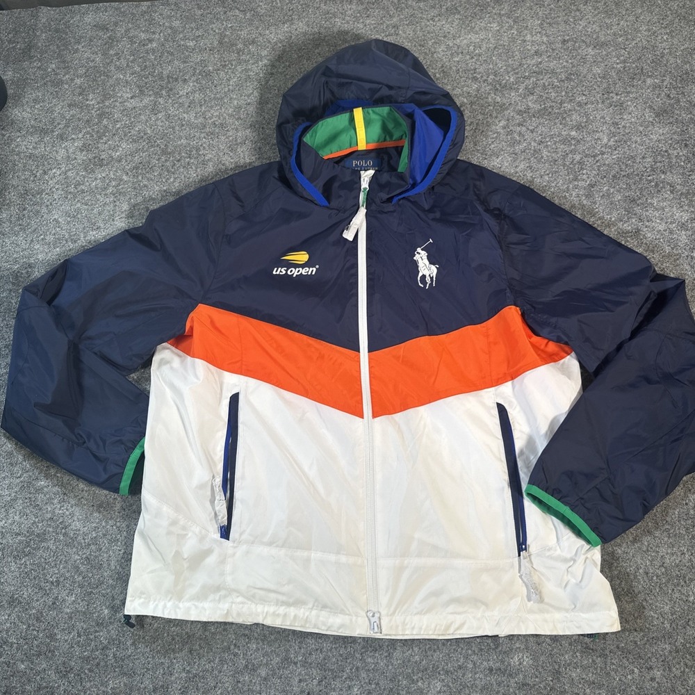 Polo Ralph Lauren US Open 2024 Umpire Hooded Jacket Men's XL Big Polo Pony New